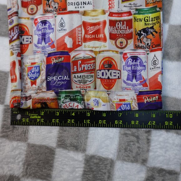 Beers of wisconsin drawstring lounge pj pajama pants -beer lovers XL - Picture 11 of 12